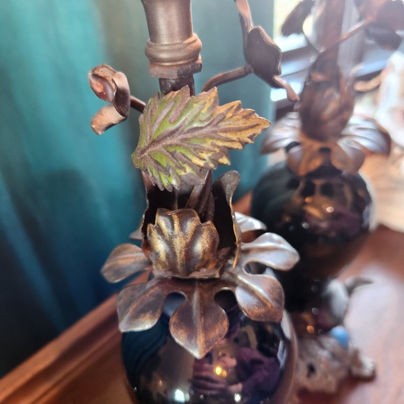 Pr Antique Boudoir Lamps, Art Deco Era, WORKS! French - Picture 11 of 12